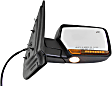 Driver and Passenger Side Mirrors, Non-Towing, Power, Power Folding, Heated, Chrome, In-housing Signal Light, With memory, With Puddle Light, No Auto-Dimming, No Blind Spot Feature