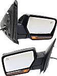 Driver and Passenger Side Mirrors, Non-Towing, Power Adjust, Power Folding, Heated, Chrome, In-housing Signal Light, With memory, With Puddle Light, No Auto-Dimming, No Blind Spot Feature