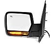 2011 Lincoln Navigator - Driver and Passenger Side Mirror, Power Adjust, Heated, Paintable, Power Folding, In-housing Signal Light, No Blind Spot Feature, With Memory, With Puddle Light, No Auto-Dimming