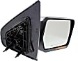 2006 Lincoln Mark LT Base - Driver and Passenger Side Mirror, Power Adjust, Heated, Chrome, Manual Folding, In-housing Signal Light, No Blind Spot Feature, No Memory, No Puddle Light, No Auto-Dimming