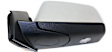 Driver and Passenger Side Mirrors, Power Adjust, Manual Folding, Heated, Chrome, No Signal Light, With memory, With Puddle Light, No Auto-Dimming, No Blind Spot Feature