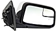 Driver and Passenger Side Mirrors, Power Adjust, Manual Folding, Heated, Chrome, No Signal Light, No Memory, With Puddle Light, No Auto-Dimming, With Blind Spot Glass