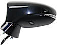 2014-2017 Lexus CT200h - Driver and Passenger Side Mirrors, Power, Manual Folding, Heated, Paintable, In-housing Signal Light, With memory, With Puddle Light, No Auto-Dimming, No Blind Spot Feature
