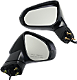 Driver and Passenger Side Mirrors, Power, Power Folding, Heated, Paintable, In-housing Signal Light, With memory, No Puddle Light, No Auto-Dimming, No Blind Spot Feature