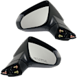 Driver and Passenger Side Mirrors, Power, Manual Folding, Heated, Paintable, In-housing Signal Light, No Memory, No Puddle Light, No Auto-Dimming, No Blind Spot Feature