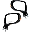 Driver and Passenger Side Mirror, Power Adjust, Heated, Manual Folding, Paintable, In-housing Signal Light, No Memory, With Puddle Light, No Auto-Dimming, No Blind Spot Feature