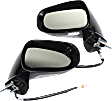 Convertible Driver and Passenger Side Mirror, Power Adjust, Heated, Manual Folding, Paintable, In-housing Signal Light, No Memory, With Puddle Light, No Auto-Dimming, No Blind Spot Feature