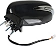 Convertible Driver and Passenger Side Mirror, Power Adjust, Heated, Manual Folding, Paintable, In-housing Signal Light, No Memory, With Puddle Light, No Auto-Dimming, No Blind Spot Feature