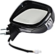 Convertible Driver and Passenger Side Mirror, Power Adjust, Heated, Manual Folding, Paintable, In-housing Signal Light, No Memory, With Puddle Light, No Auto-Dimming, No Blind Spot Feature