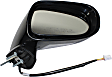 Convertible Driver and Passenger Side Mirror, Power Adjust, Heated, Manual Folding, Paintable, In-housing Signal Light, No Memory, With Puddle Light, No Auto-Dimming, No Blind Spot Feature