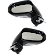 Driver and Passenger Side Non-Towing Mirrors, Power, Manual Folding, Heated, Paintable, In-housing Signal Light, With memory, With Puddle Light, No Auto-Dimming, No Blind Spot Feature