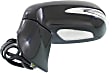 2010-2012 Lexus RX450h - Driver and Passenger Side Mirrors, Power, Manual Folding, Heated, Paintable, In-housing Signal Light, With memory, With Puddle Light, No Auto-Dimming, No Blind Spot Feature