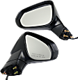 Driver and Passenger Side Mirrors, Power, Manual Folding, Heated, Paintable, In-housing Signal Light, With memory, No Puddle Light, No Auto-Dimming, No Blind Spot Feature