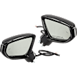 Driver and Passenger Side Mirror, Power Adjust, Heated, Manual Folding, Paintable, In-housing Signal Light, No Memory, No Puddle Light, No Auto-Dim, With Blind Spot Detection in Glass