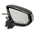 Driver and Passenger Side Mirror, Power Adjust, Heated, Manual Folding, Paintable, In-housing Signal Light, No Memory, No Puddle Light, No Auto-Dim, With Blind Spot Detection in Glass