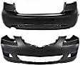 2005 Mazda 3 - Sedan Front and Rear Primed Bumper Cover CAPA Certified
