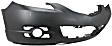 Sedan Front and Rear Primed Bumper Cover