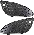 Front, Driver and Passenger Side, Outer Fog Light Cover, Black
