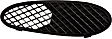 Front, Driver and Passenger Side, Outer Bumper Grilles, Black