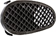 Front, Driver and Passenger Side, Outer Bumper Grilles, Black