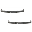 Front, Driver and Passenger Side Bumper Trim, Black