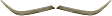 Front, Driver and Passenger Side Bumper Trims, Chrome