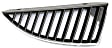 Driver and Passenger Side Grille Assemblies, Chrome Shell with Silver Black Insert, Grille