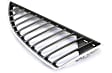 Driver and Passenger Side Grille Assemblies, Chrome Shell with Silver Black Insert, Grille