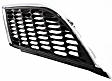 Driver and Passenger Side Grille Assemblies, Chrome Shell with Painted Silver Gray Insert, Grille