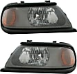 Driver and Passenger Side Halogen Headlight, With bulb(s), OE Replacement