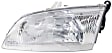 Driver and Passenger Side Halogen Headlight, With bulb(s), OE Replacement