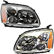Driver and Passenger Side Halogen Headlight, With bulb(s), OE Replacement