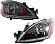 Driver and Passenger Side Halogen Headlight, With bulb(s), OE Replacement