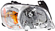 Driver and Passenger Side Halogen Headlight, With bulb(s), OE Replacement