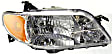 2001-2003 Mazda Protege - Driver and Passenger Side Halogen Headlight, With bulb(s), OE Replacement