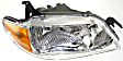 2001-2003 Mazda Protege - Driver and Passenger Side Halogen Headlight, With bulb(s), OE Replacement