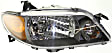 2001-2003 Mazda Protege - Driver and Passenger Side Halogen Headlight, With bulb(s), OE Replacement