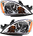 Driver and Passenger Side Halogen Headlight, With bulb(s), OE Replacement