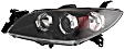 2004-2009 Mazda 3 - Driver and Passenger Side Headlights, without Bulbs, Halogen, Sedan