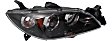 2008 Mazda 3 - Driver and Passenger Side Halogen Headlight, Without bulb(s), Sedan, OE Replacement, CAPA Certified
