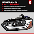 2008 Mazda 3 - Driver and Passenger Side Halogen Headlight, Without bulb(s), Sedan, OE Replacement, CAPA Certified