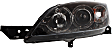 Driver and Passenger Side Headlights, without Bulbs, Halogen, Hatchback