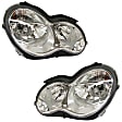 2007 Mercedes Benz C280 - Driver and Passenger Side Halogen Headlight, With bulb(s), OE Replacement