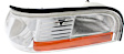 Driver and Passenger Side Halogen Corner Light, Without bulb(s)