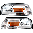 Driver and Passenger Side Halogen Corner Light, With bulb(s)