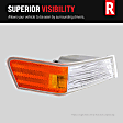 Driver and Passenger Side Halogen Corner Light, With bulb(s)