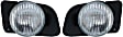 Front, Driver and Passenger Side Fog Lights, With Bulb(s), Halogen