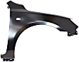 Front, Driver and Passenger Side Fenders, With turn signal light hole, 4-Door, Hatchback