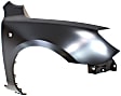 Front, Driver and Passenger Side Fenders, With turn signal light hole, 4-Door, Hatchback