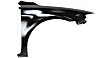 Front, Driver and Passenger Side Fenders, Without turn signal light hole, With spoiler holes, Without Turbo Models, For Models With Spoiler